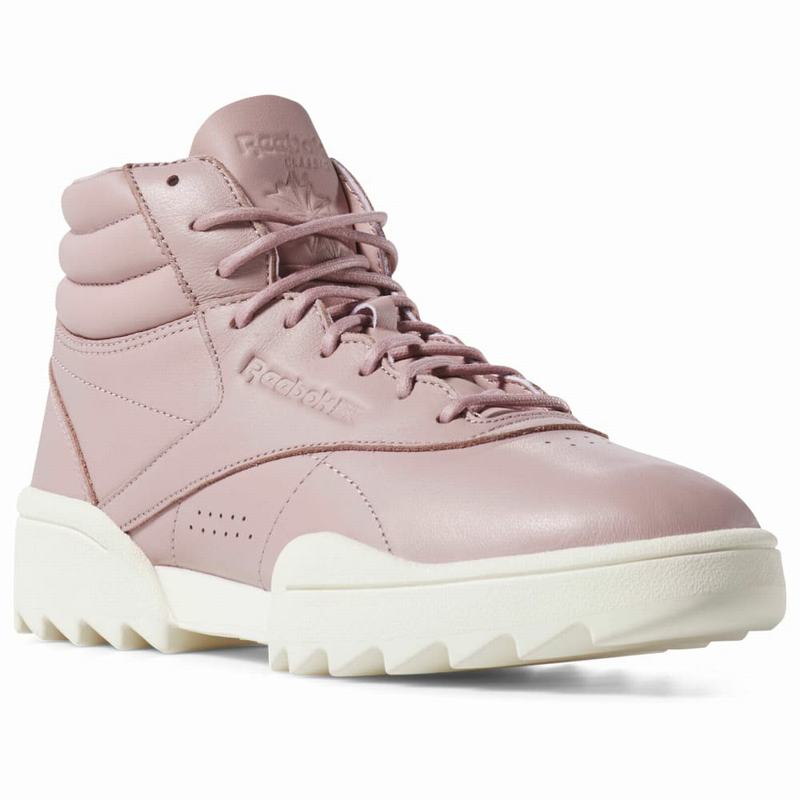Tenisi Reebok Freestyle Hi Nova Dama Roz/Albi Romania TF2508ZV